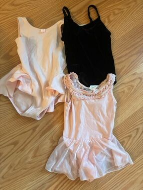 Girls Ballet Leotard Bundle - Pink & Black